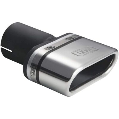 Ulter Sport Oval Exhaust Tip - 110x45mm, 80mm Length - Stainless Steel - Exhaust Tailpipe Ulter Sport Oval Exhaust Tip - 110x45mm, 80mm Length - Stainless Steel - Exhaust Tailpipe