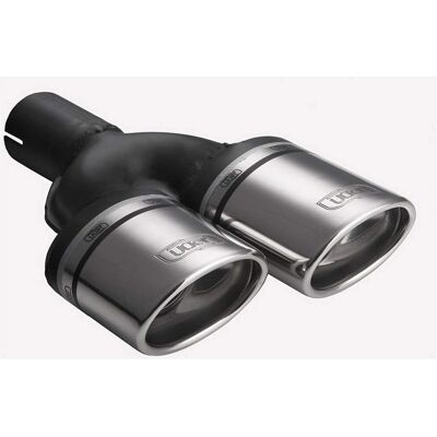 Ulter Sport Exhaust Tip - Double Oval 95x65mm - Length 200/180mm - Clamp Mount Ulter Sport Exhaust Tip - Double Oval 95x65mm - Length 200/180mm - Clamp Mount
