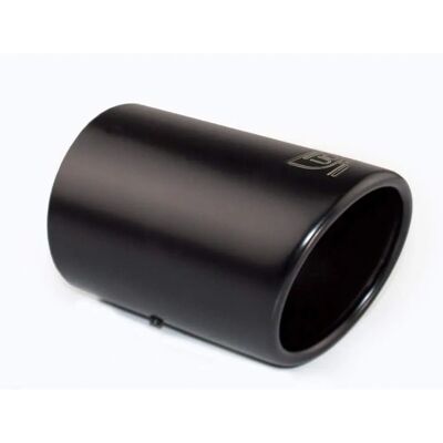 Ulter Sport Exhaust Tip - Round 90mm Bent - 120mm Length - Mount 65-80mm - Black Stainless Steel Ulter Sport Exhaust Tip - Round 90mm Bent - 120mm Length - Mount 65-80mm - Black Stainless Steel
