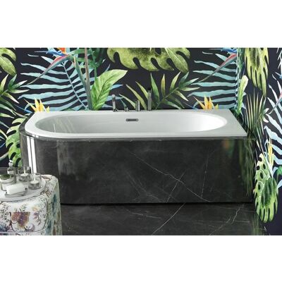 Besco Avita Slim + Biała asymetryczna wanna - 170x75cm Besco Avita Slim + Biała asymetryczna wanna - 170x75cm