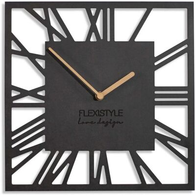 Flexistyle Z219n Horloge Murale Carrée - Silencieuse, 30cm Flexistyle Z219n Horloge Murale Carrée - Silencieuse, 30cm