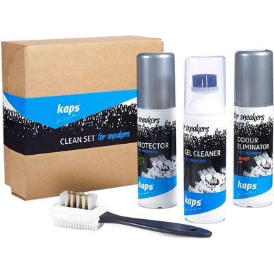 Ensemble de Nettoyage Kaps pour Sneakers - Kit de Soins et Nettoyage - Publicité Ensemble de Nettoyage Kaps pour Sneakers - Kit de Soins et Nettoyage - Publicité