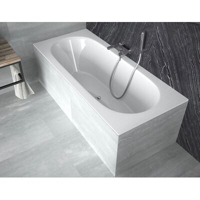 Wanna prostokątna Vitae Slim od Besco - 150x75 - Nowoczesny biały design Wanna prostokątna Vitae Slim od Besco - 150x75 - Nowoczesny biały design