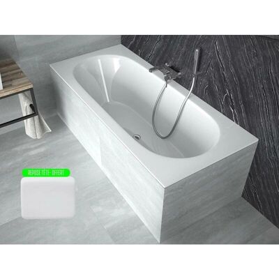 Wanna prostokątna z akrylu Besco Vitae Slim - 170x75 cm - Biała Wanna prostokątna z akrylu Besco Vitae Slim - 170x75 cm - Biała