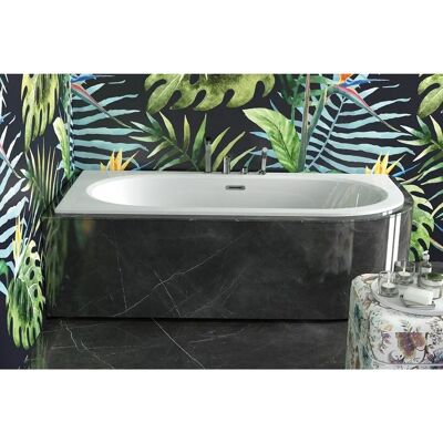Besco Avita Slim + Biała asymetryczna wanna lewa - 160x75cm Besco Avita Slim + Biała asymetryczna wanna lewa - 160x75cm