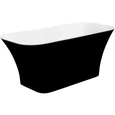 Besco Assos S-Line Biała-Czarna Wanna - Mineral DuraBe Besco Assos S-Line Biała-Czarna Wanna - Mineral DuraBe