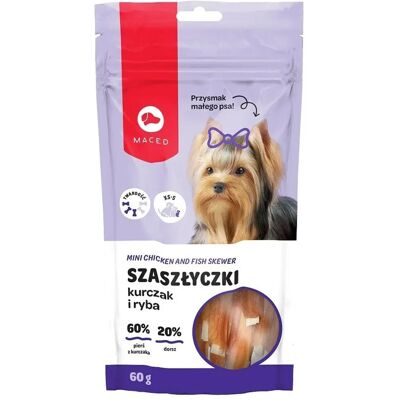 FERMACELL Maced Bastoncini di pesce con pollo - Snack per cani - 60g FERMACELL Maced Bastoncini di pesce con pollo - Snack per cani - 60g