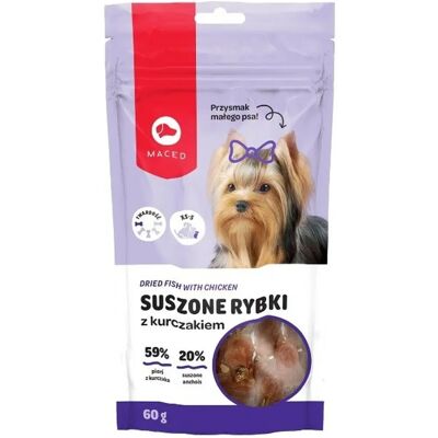 Szárított hal csirkevel - Kutyanövény - 60G Szárított hal csirkevel - Kutyanövény - 60G