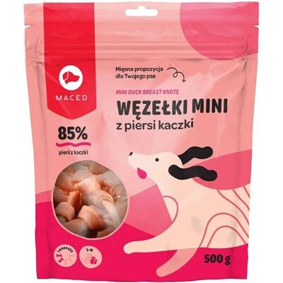 Maced Mini ankanrintasolmuja - Hundgodis - 500g Maced Mini ankanrintasolmuja - Hundgodis - 500g