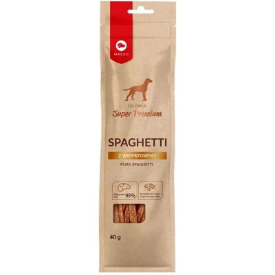 Maced Spaghetti wieprzowe - Przysmak dla psa - 40g Maced Spaghetti wieprzowe - Przysmak dla psa - 40g