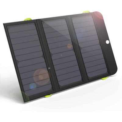 Panneau solaire Allpowers 12W - Chargeur portable avec banque d'alimentation 6000mAh - Publicité Panneau solaire Allpowers 12W - Chargeur portable avec banque d'alimentation 6000mAh - Publicité