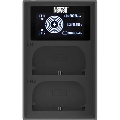 Ładowarka do akumulatorów Newell FDL-USB-C z podwójnym ładowaniem dla LP-E6 Ładowarka do akumulatorów Newell FDL-USB-C z podwójnym ładowaniem dla LP-E6