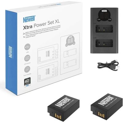 Podwójny ładowarka USB-C Newell z 2x bateriami LP-E6N - Akcesoria do aparatu Podwójny ładowarka USB-C Newell z 2x bateriami LP-E6N - Akcesoria do aparatu