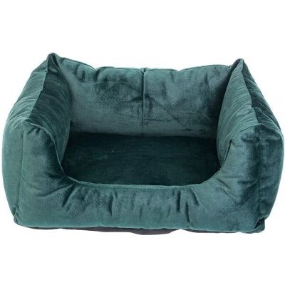 FERA Glamour Husdjurssoffa - Rektangulär Grön M 55x65x25cm FERA Glamour Husdjurssoffa - Rektangulär Grön M 55x65x25cm