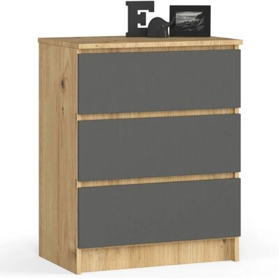 AKORD K60 Kommode - 3 Schubladen Modern Scandinavian Style AKORD K60 Kommode - 3 Schubladen Modern Scandinavian Style