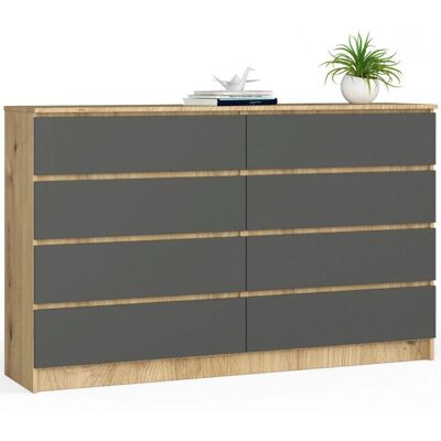 AKORD Modell OP0LK-160ARTSZA - 8-Schubladen-Kommode AKORD Modell OP0LK-160ARTSZA - 8-Schubladen-Kommode