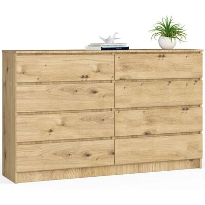 AKORD Kleiderschrank K160 - 8 Schubladen - Modernes Möbel AKORD Kleiderschrank K160 - 8 Schubladen - Modernes Möbel