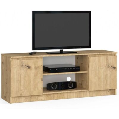 Mueble de TV AKORD 140cm - Madera Laminada Moderna Mueble de TV AKORD 140cm - Madera Laminada Moderna