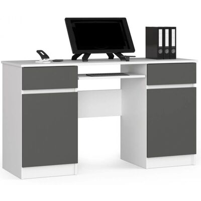 Escritorio de ordenador AKORD A5 Blanco - Gran Almacenamiento Escritorio de ordenador AKORD A5 Blanco - Gran Almacenamiento