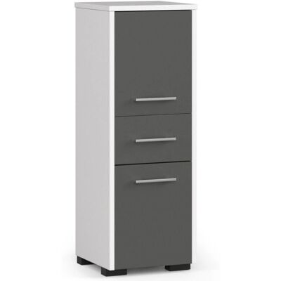 Armoire de salle de bain AKORD Blanc - 30x30x85 cm - Publicité Armoire de salle de bain AKORD Blanc - 30x30x85 cm - Publicité