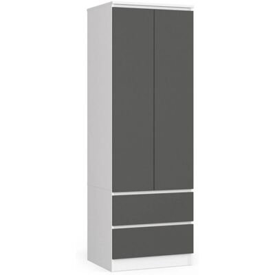Armario S60 Blanco AKORD - 2 Puertas, 2 Cajones, 1 Estante Armario S60 Blanco AKORD - 2 Puertas, 2 Cajones, 1 Estante