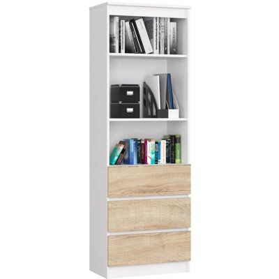 AKORD Möbelwerkstatt RP0PREGBIASON005 Bücherschrank - Weiß - Büromöbel AKORD Möbelwerkstatt RP0PREGBIASON005 Bücherschrank - Weiß - Büromöbel