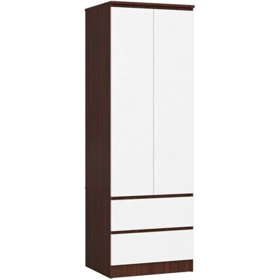 AKORD Wenge 60cm Vaatekaappi - Moderni säilytys huonekalu AKORD Wenge 60cm Vaatekaappi - Moderni säilytys huonekalu