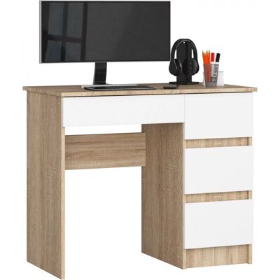 AKORD A-7 Eichen Weiß Computertisch - Büromöbel AKORD A-7 Eichen Weiß Computertisch - Büromöbel