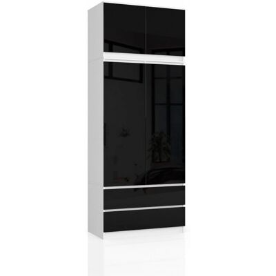 AKORD - SP0PSYSSZAFNADCZARPOL - Biały - Wardrobe AKORD - SP0PSYSSZAFNADCZARPOL - Biały - Wardrobe