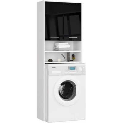 AKORD Furniture Factory OP0LLAZPRALCZARPOL Armoire de salle de bain blanche - Rangement salle de bain - Publicité AKORD Furniture Factory OP0LLAZPRALCZARPOL Armoire de salle de bain blanche - Rangement salle de bain - Publicité