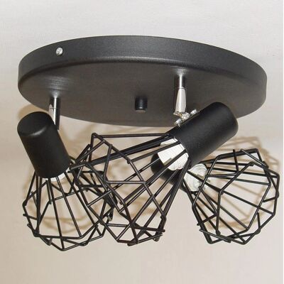 Loft - Mini Szach 2743/Z-A-3 - Czarny - Lampa wisząca Loft - Mini Szach 2743/Z-A-3 - Czarny - Lampa wisząca