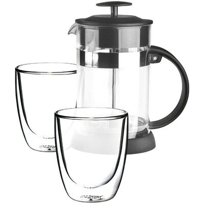 Zestaw Altom Andrea - French press 800ml i termiczne szklanki 300ml Zestaw Altom Andrea - French press 800ml i termiczne szklanki 300ml