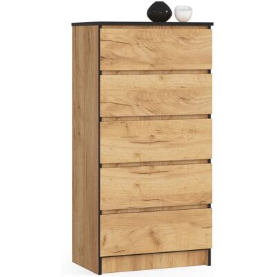AKORD K60 Commodes 5 Tiroirs - Commode - Publicité AKORD K60 Commodes 5 Tiroirs - Commode - Publicité