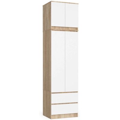 AKORD S60 Kleiderschrank Eiche 2-türig - Kleiderschrank AKORD S60 Kleiderschrank Eiche 2-türig - Kleiderschrank