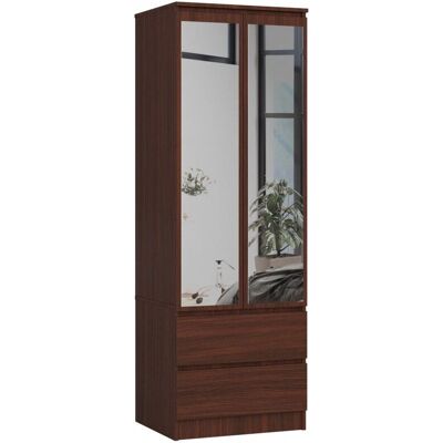 AKORD Wenge 2-oven vaatekaappi - 60x51x180 cm AKORD Wenge 2-oven vaatekaappi - 60x51x180 cm