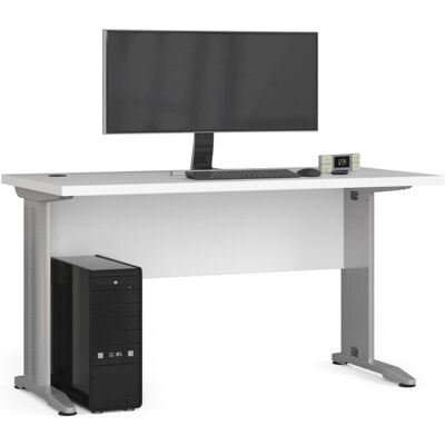 AKORD Bureau Blanc 135cm - Mobilier de Bureau Moderne - Publicité AKORD Bureau Blanc 135cm - Mobilier de Bureau Moderne - Publicité