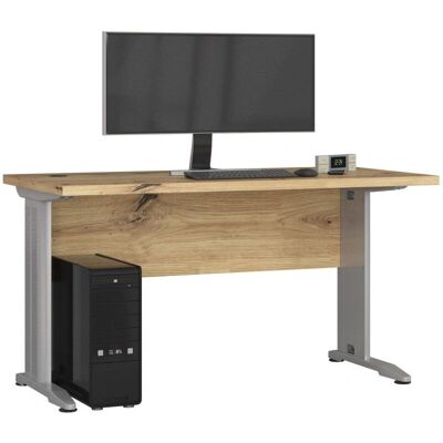 Bureau PC Chêne AKORD - Moderne, Résistant aux Rayures - Publicité Bureau PC Chêne AKORD - Moderne, Résistant aux Rayures - Publicité