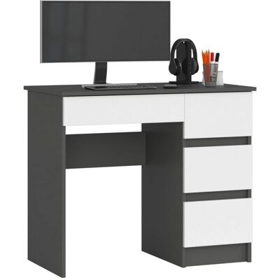 AKORD A-7 Escritorio Blanco para Ordenador - Moderno y Compacto AKORD A-7 Escritorio Blanco para Ordenador - Moderno y Compacto