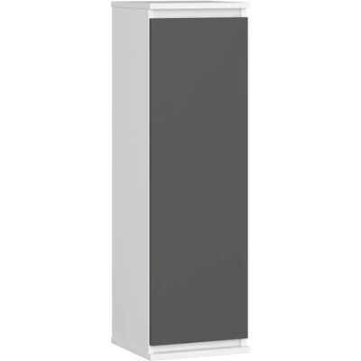 Akord W30 Seinähylly - Valkoinen ja Harmaa - 3 hyllyä - 30x30x99 cm Akord W30 Seinähylly - Valkoinen ja Harmaa - 3 hyllyä - 30x30x99 cm