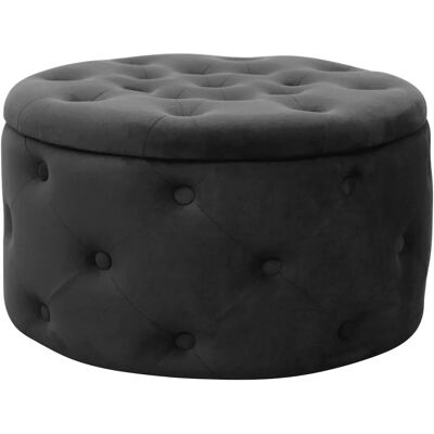 AKORD ALIA Samt-Pouf - Stilvoller Stauraum, Kompaktes Design AKORD ALIA Samt-Pouf - Stilvoller Stauraum, Kompaktes Design