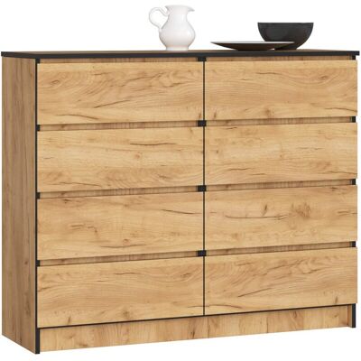 AKORD Roble Craft K120 Commode - Commode - Publicité AKORD Roble Craft K120 Commode - Commode - Publicité