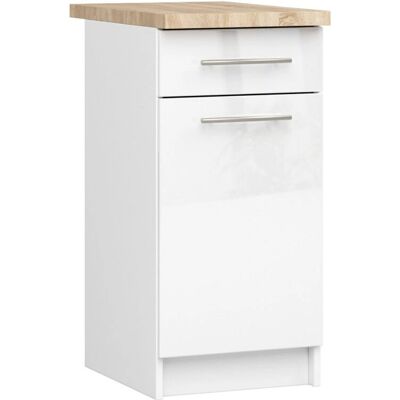 Keittiökaappi Akord - Valkoinen, S40, 40cm Keittiökaappi Akord - Valkoinen, S40, 40cm