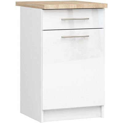 AKORD S50 Valkoinen Keittiökaappi - Modulaarinen Säilytys AKORD S50 Valkoinen Keittiökaappi - Modulaarinen Säilytys