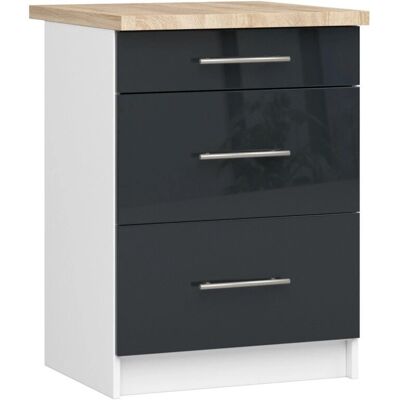 AKORD Valkoinen S60 Keittiökaappi - Moderni modulaarinen huonekalu AKORD Valkoinen S60 Keittiökaappi - Moderni modulaarinen huonekalu