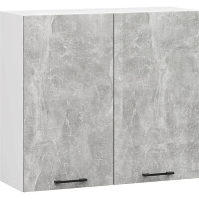 Armoire murale Akord Oliwia Blanc/Gris 80cm - Rangement cuisine - Publicité Armoire murale Akord Oliwia Blanc/Gris 80cm - Rangement cuisine - Publicité