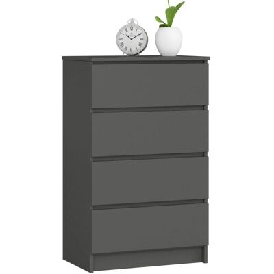 Akord K60 Commode Moderne - 4 Tiroirs - Publicité Akord K60 Commode Moderne - 4 Tiroirs - Publicité