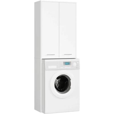 Columna de baño AKORD FIN para lavadora empotrada - 2 puertas, 4 estantes Columna de baño AKORD FIN para lavadora empotrada - 2 puertas, 4 estantes