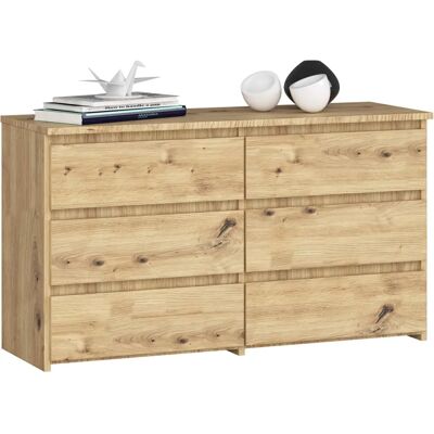 Cómoda Akord CL100 - 6 cajones - 100x35x57 cm Cómoda Akord CL100 - 6 cajones - 100x35x57 cm