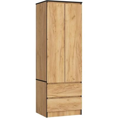 Armario AKORD S60 Roble Craft - 2 puertas, 2 cajones, 1 estante Armario AKORD S60 Roble Craft - 2 puertas, 2 cajones, 1 estante