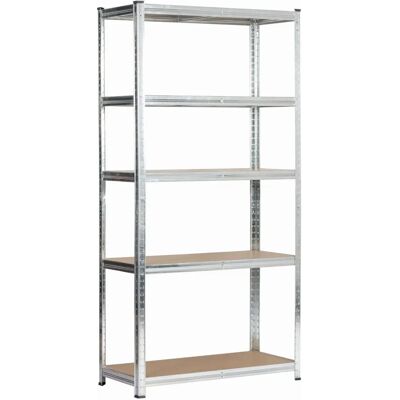 Estantería de Acero Akord - 5 Estantes Ajustables - 90x40x180 cm - Estantería de Almacenamiento Estantería de Acero Akord - 5 Estantes Ajustables - 90x40x180 cm - Estantería de Almacenamiento